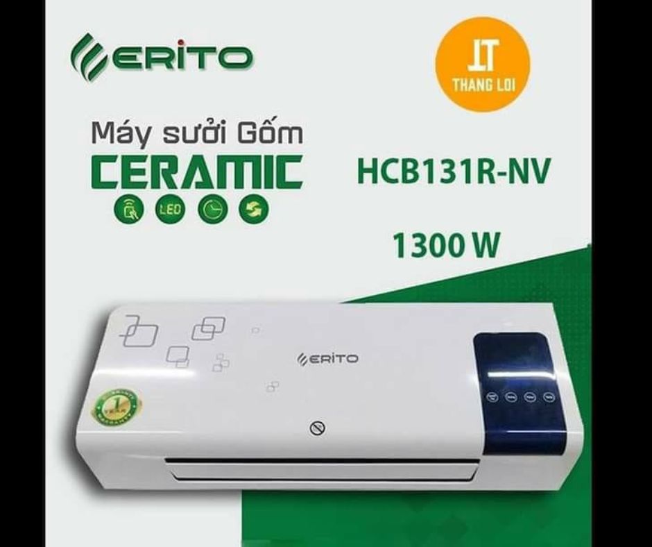 máy sưởi gôm Erito HCB131R